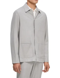 SETH WOOL FLANNEL SUIT JACKET