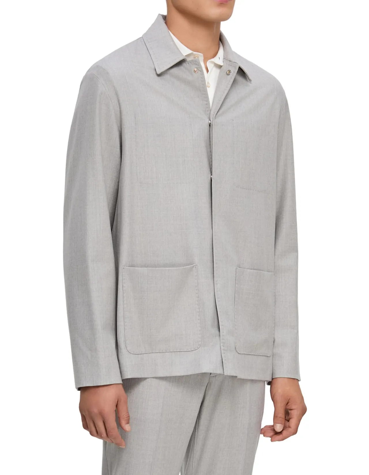 SETH WOOL FLANNEL SUIT JACKET