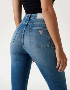 Sexy Flare High Rise Blue Denim Jeans