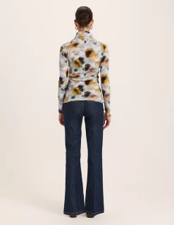 SHADOW EMILIE FLORAL LONG SLEEVE TOP