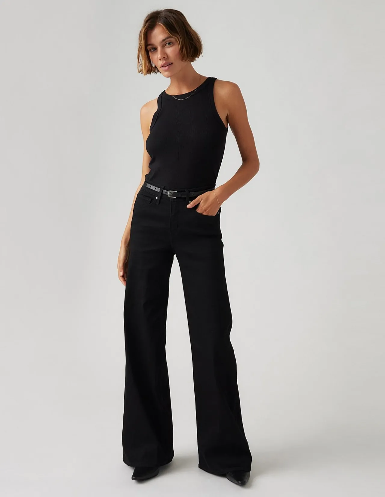 318 Shaping High Stretch Wide Leg Jeans