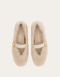 SHEARLING BALLET FLAT