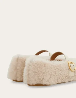 SHEARLING BALLET FLAT
