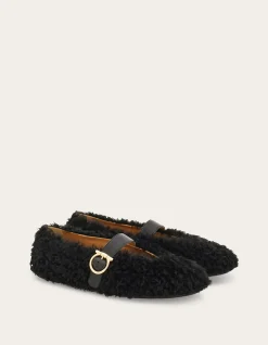 SHEARLING BALLET FLAT