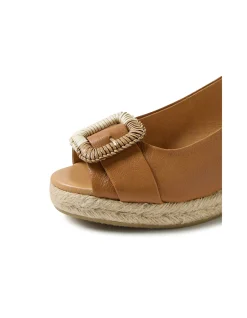 Sheba Rope Wedge Slingback Sandals