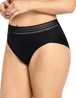 Sheer Tops Hi Cut Brief