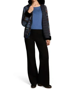 Shirred Cuff Merino Top