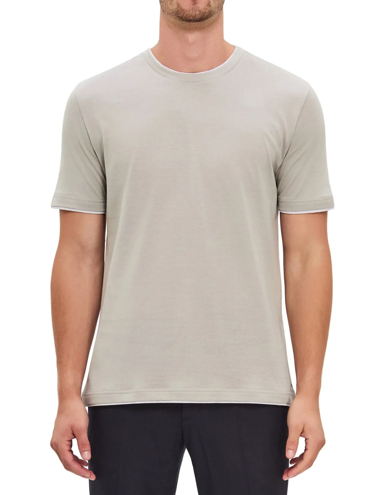 SHORT SLEEVE CREW NECK TSHIRT