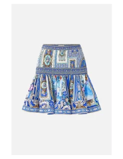SHORT SHIRRED SKIRT