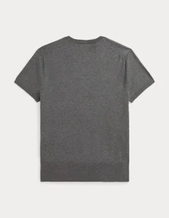 SHORT-SLEEVE CREWNECK SWEATER