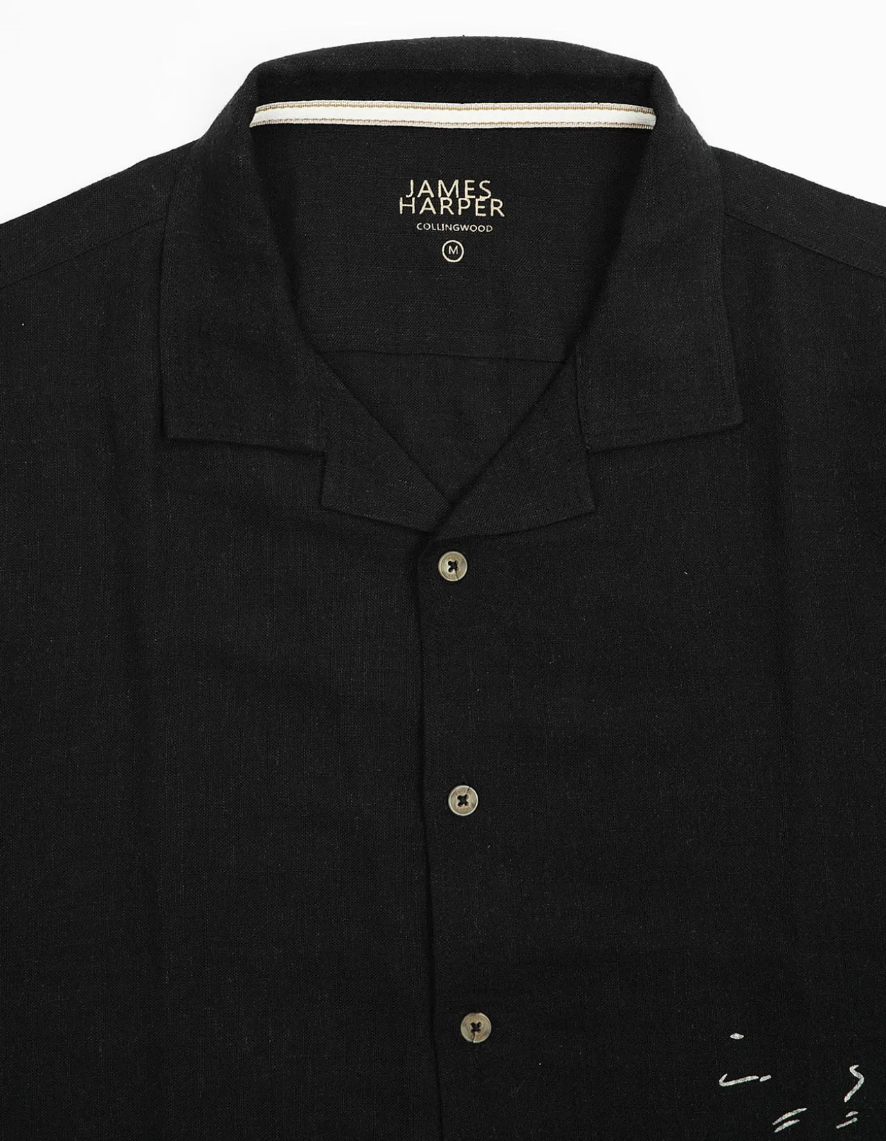 SHORT SLEEVE AMALFI CUBAN COLLAR VISCOSE LINEN SHIRT