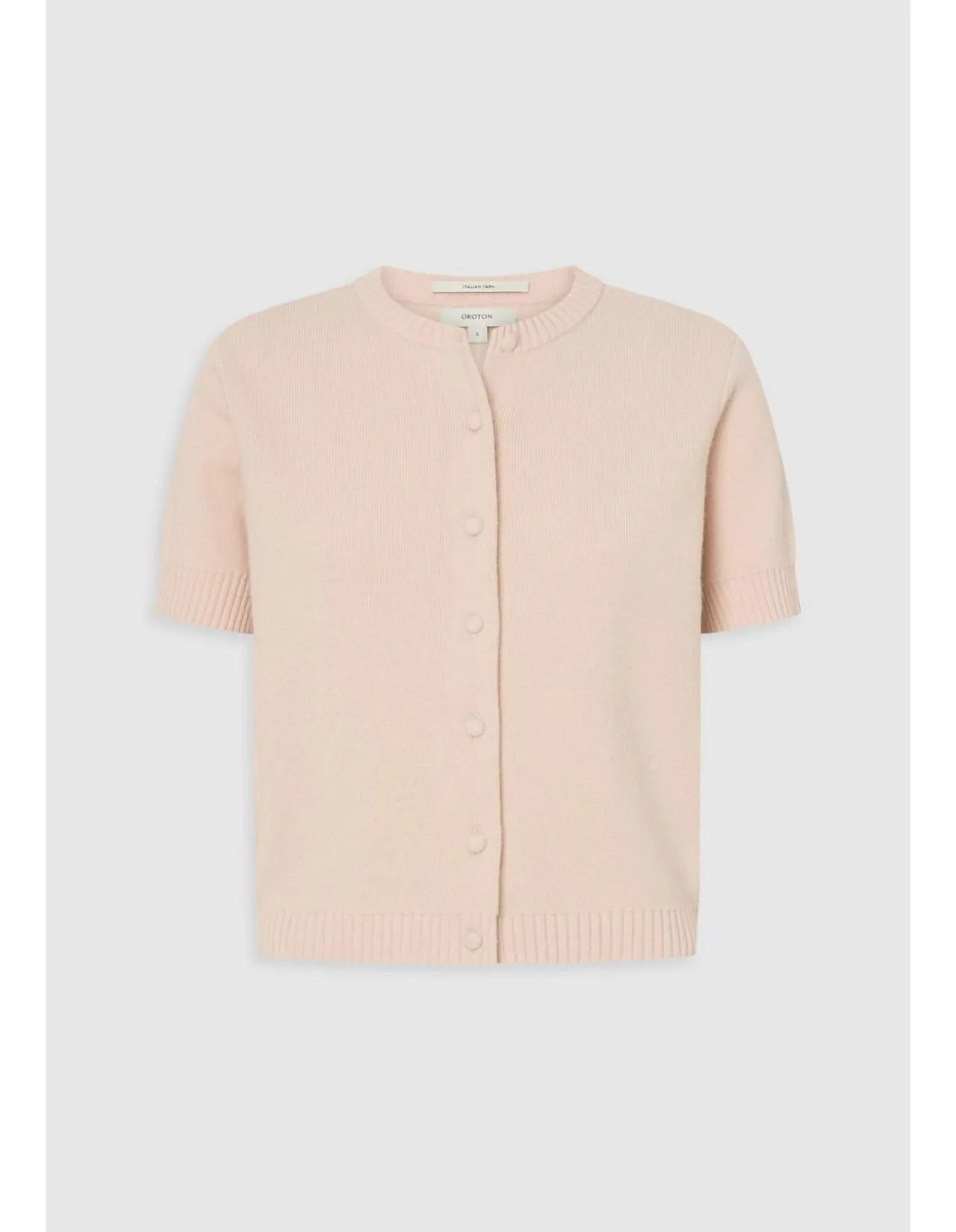 Short Sleeve Crew Cardigan