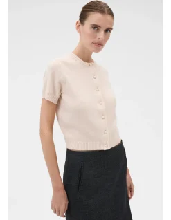 Short Sleeve Crew Cardigan