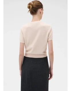 Short Sleeve Crew Cardigan