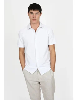 Short Sleeve KNITTED WAFFLE Shirt