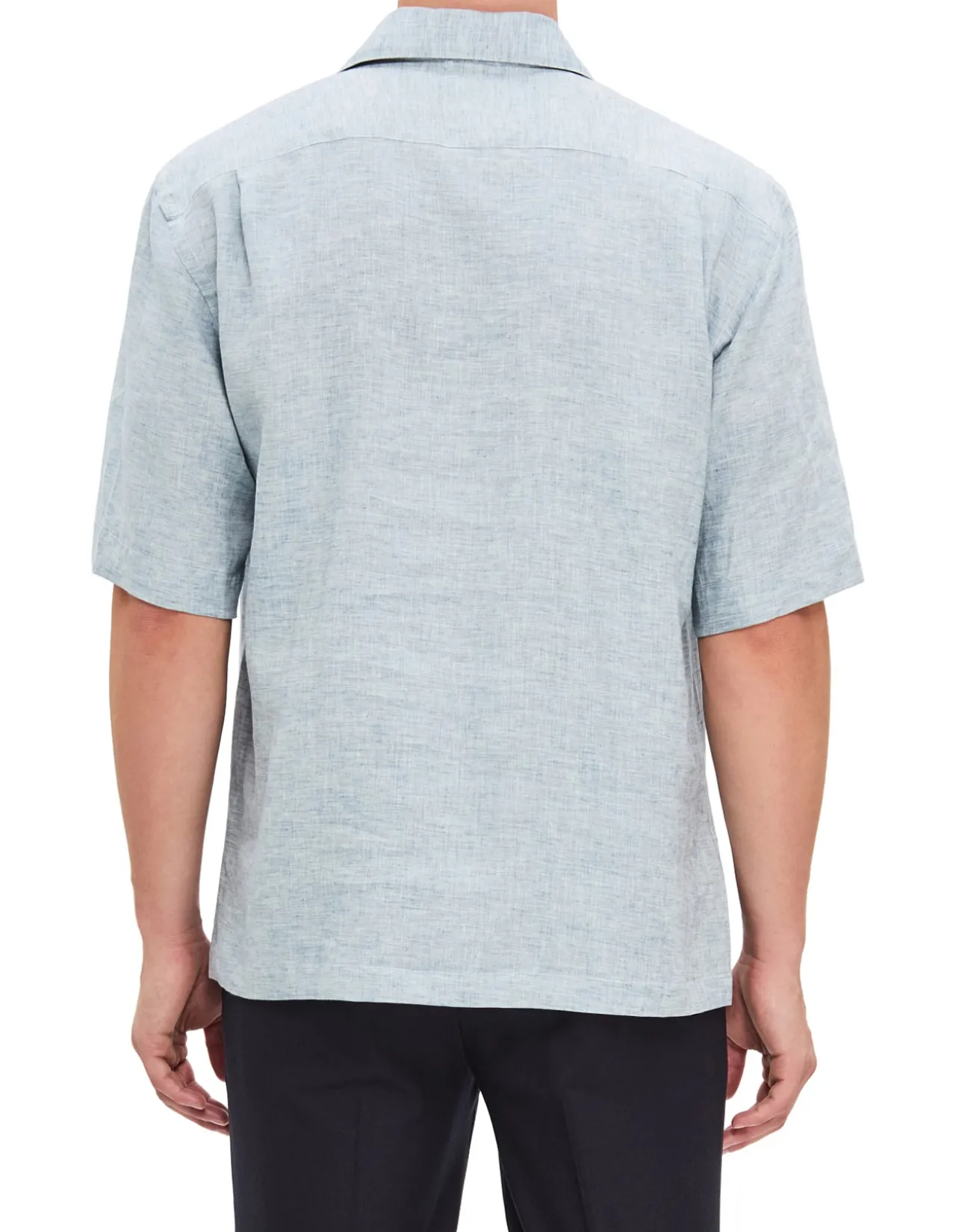 SHORT SLEEVE RELAXED FIT LINEN SHIRT