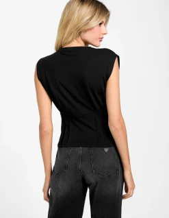 Short Sleeve Rocker Rose Smocked T-Shirt
