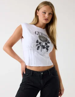 Short Sleeve Rocker Rose Smocked T-Shirt