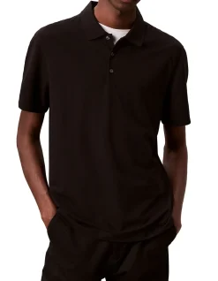 Short Sleeve Stripe Strech Jacquard Polo