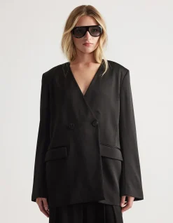 SIDNEY SATIN BLAZER