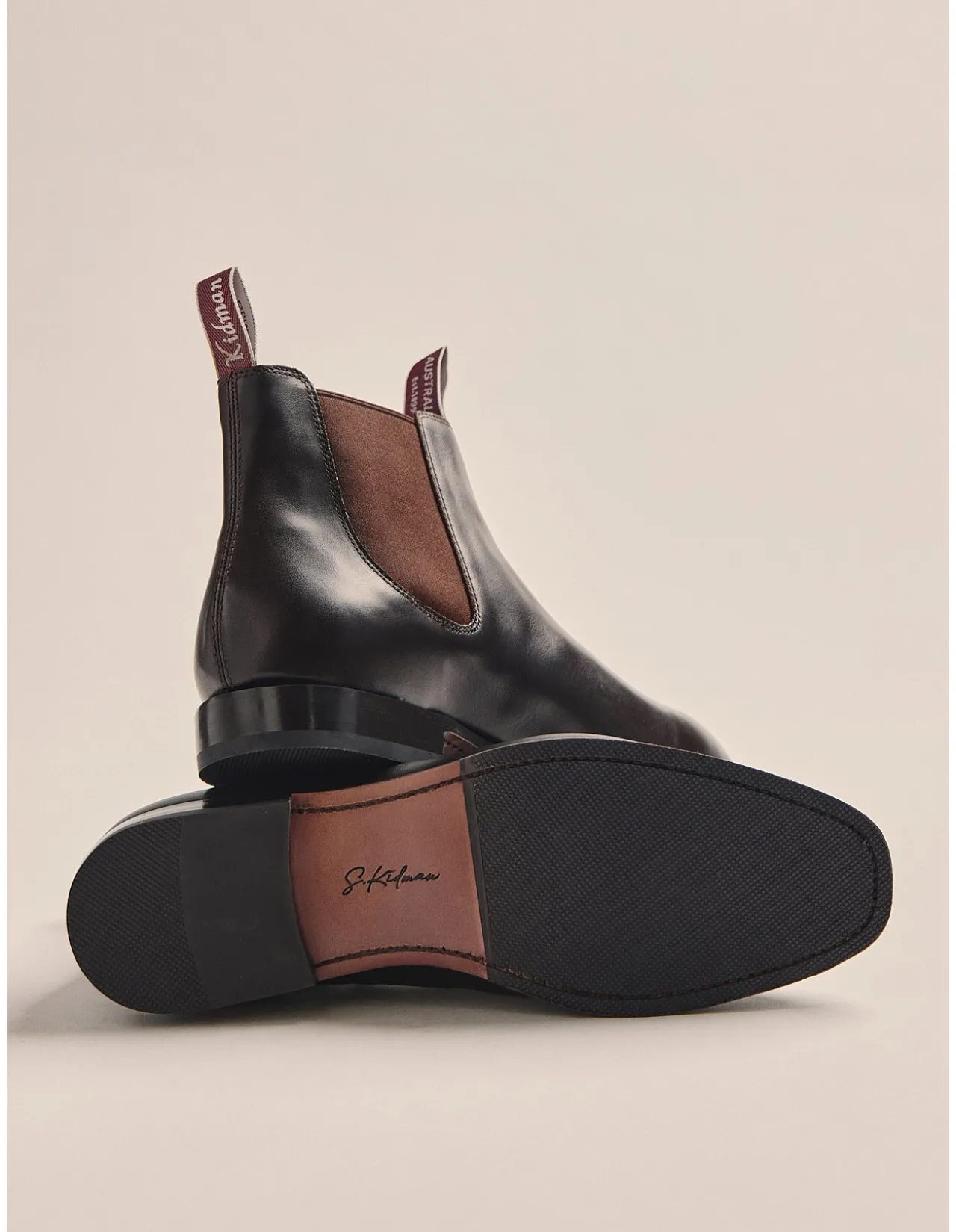 SIDNEY WIDE YEARLING LEATHER BOOT