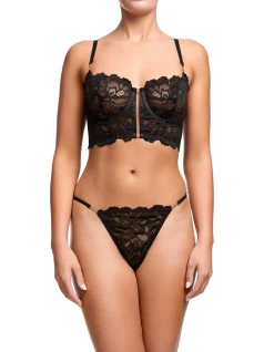 Sierra Longline Balconette Bra with Sheer Lace