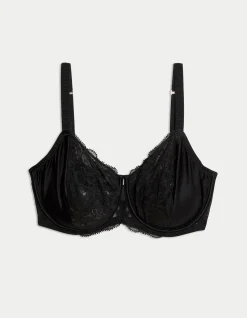 Silk & Lace Wired Minimiser Bra