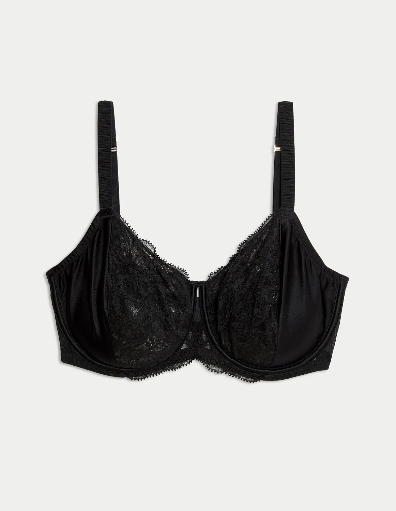 Silk & Lace Wired Minimiser Bra