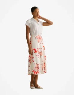 Silk Twill Cap Sleeve Shirt