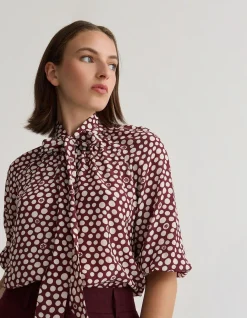 SIMONE TIE NECK SHIRT