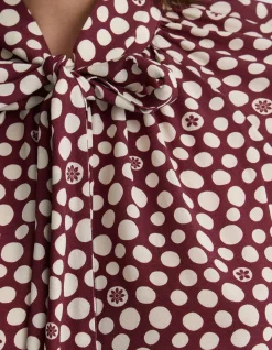 SIMONE TIE NECK SHIRT