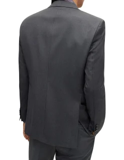 Single-Breasted Jacket In Virgin-Wool Serge