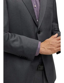 Single-Breasted Jacket In Virgin-Wool Serge