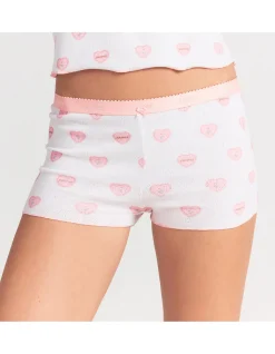 SKIMS POINTELLE BABY TEE & SHORT SET