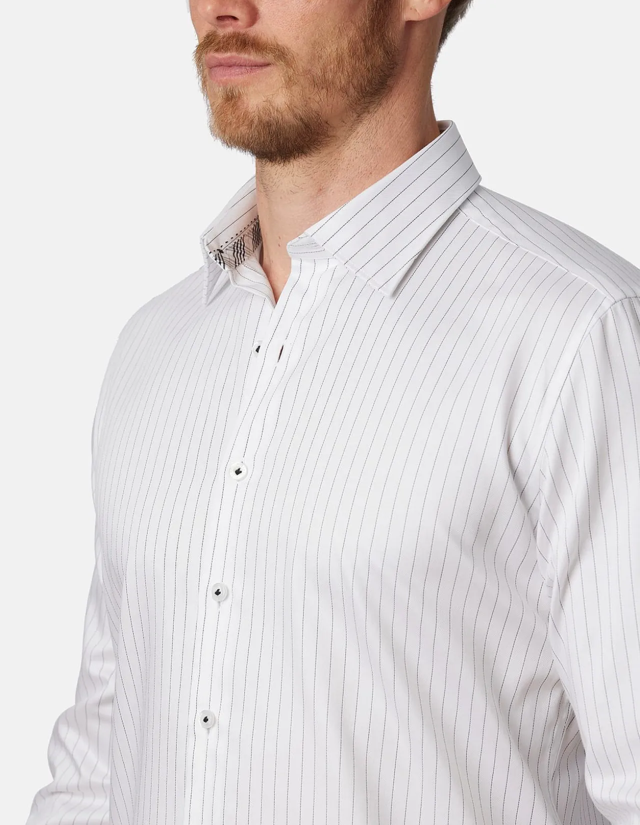 SLIM FIT DERBY DAY STRIPE SHIRT