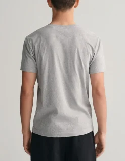 Slim Fit Shield V-Neck T-Shirt