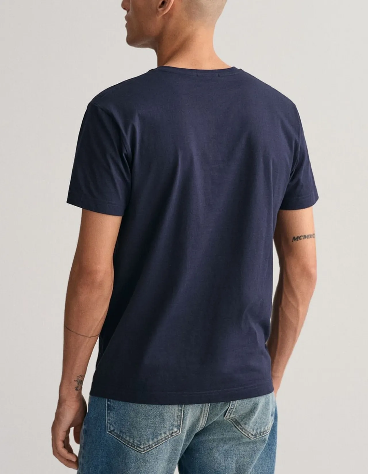 Slim Fit Shield V-Neck T-Shirt