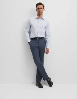 Slim Fit Stripe Travel Shirt