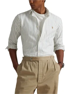 Slim Fit Striped Oxford Shirt