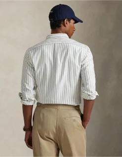 Slim Fit Striped Oxford Shirt