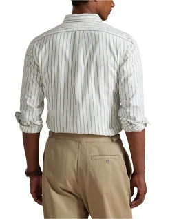 Slim Fit Striped Oxford Shirt
