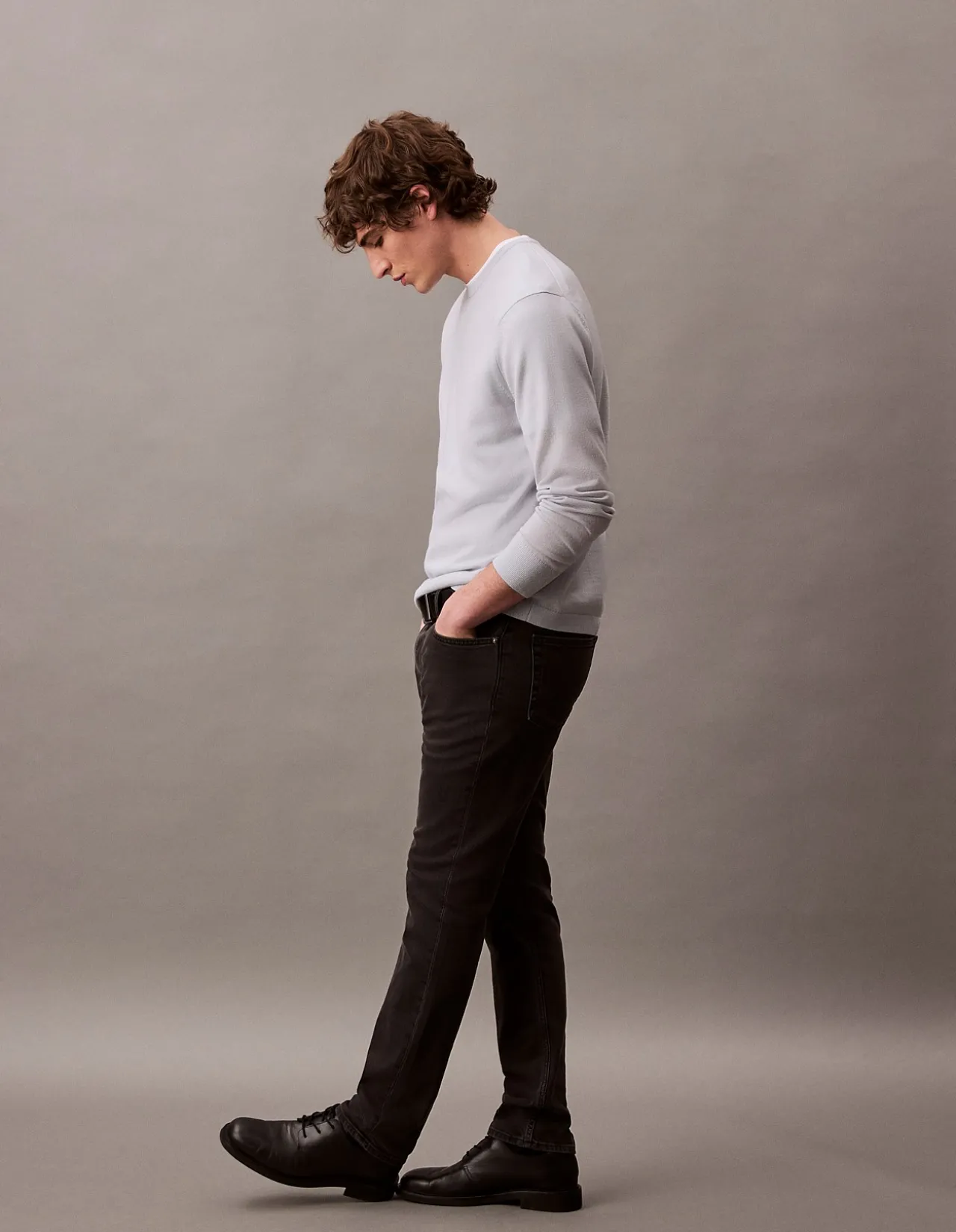 Slim CK Essential Black Stretch Jeans