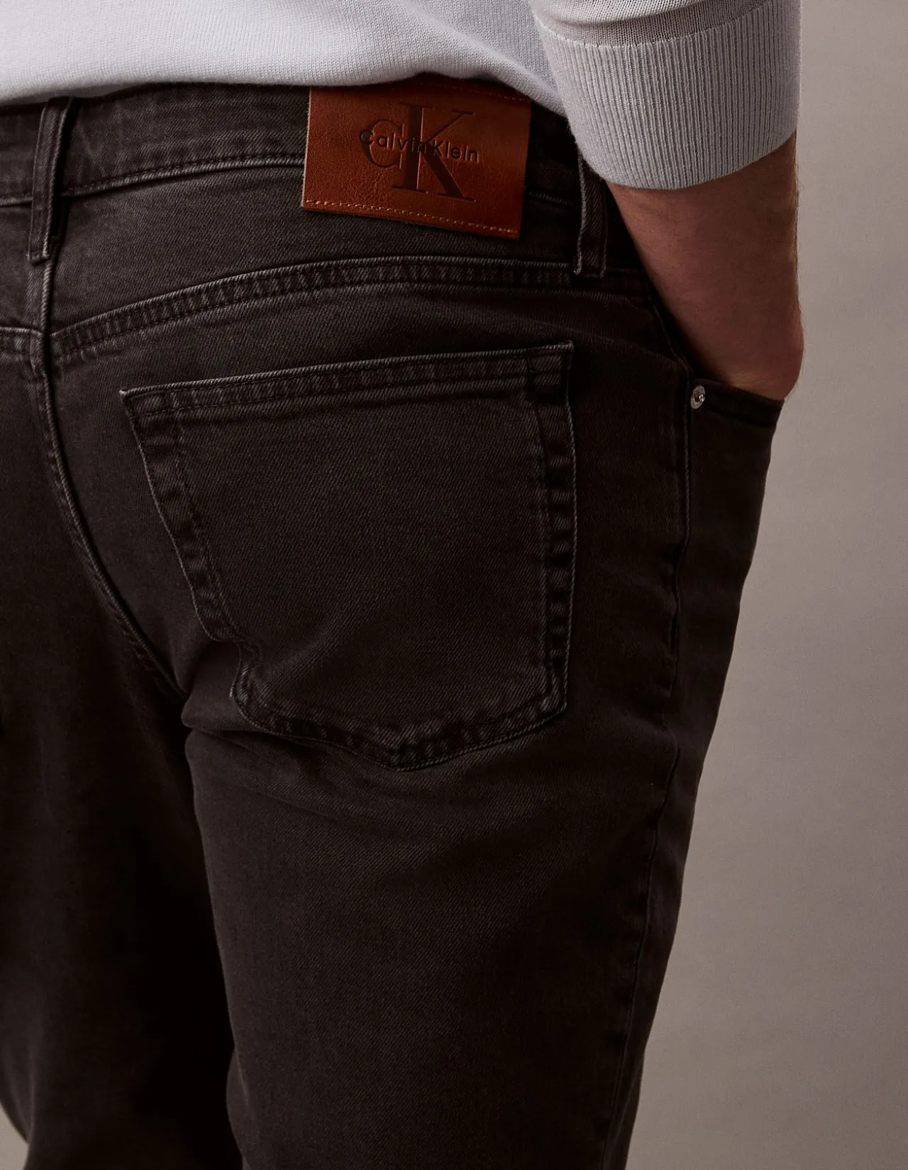 Slim CK Essential Black Stretch Jeans