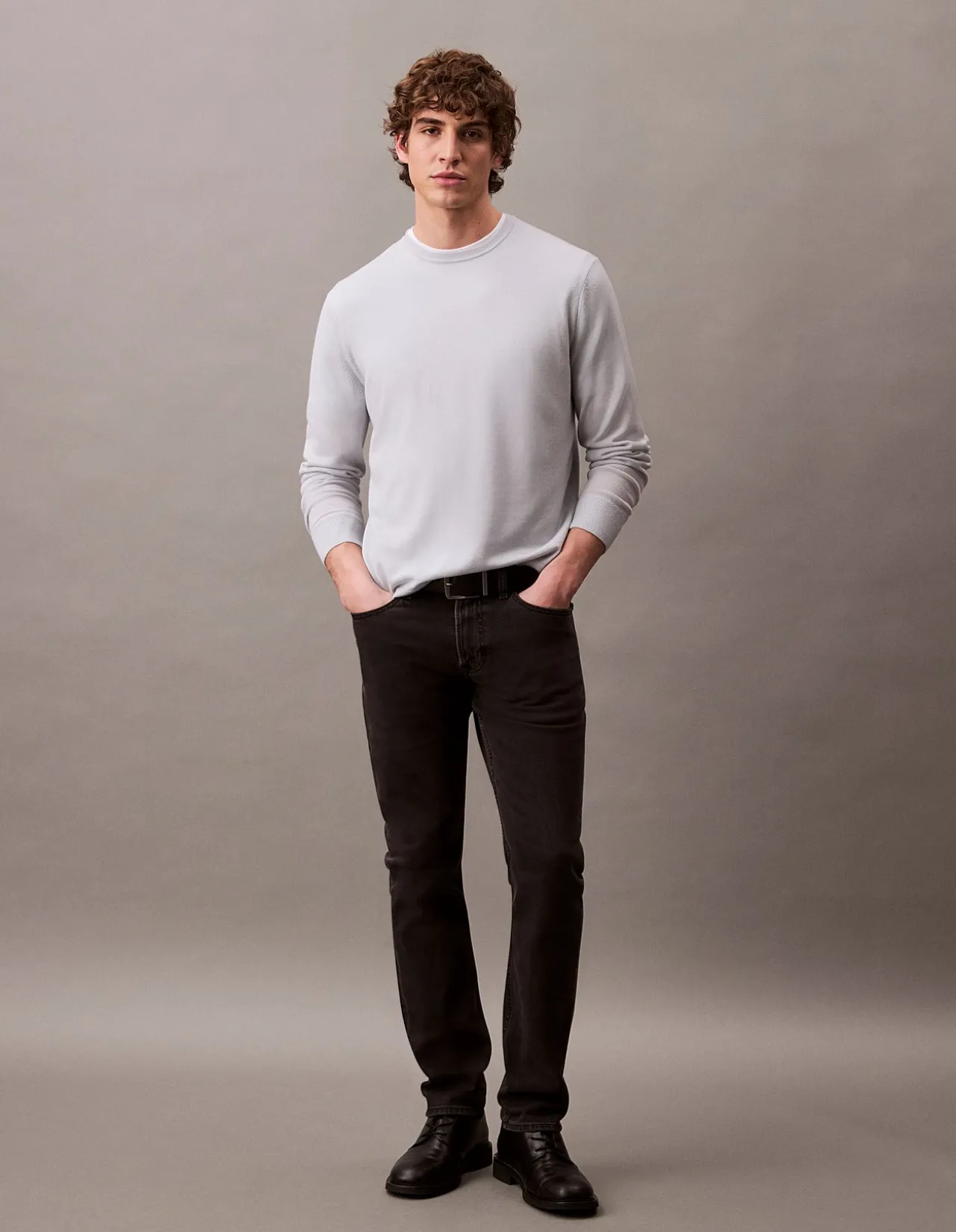 Slim CK Essential Black Stretch Jeans