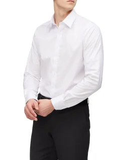 Slim Fine Twill Slim Fit Single Cuff Shirt