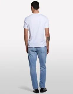 SLIM FIT COTTON HENLEY T-SHIRT
