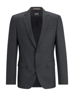 Slim-Fit Jacket in Virgin-Wool Serge