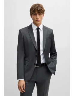 Slim-Fit Jacket in Virgin-Wool Serge