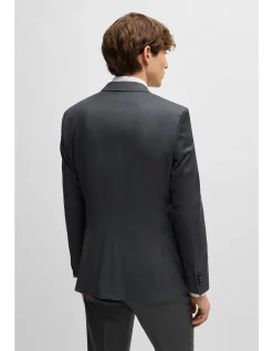 Slim-Fit Jacket in Virgin-Wool Serge