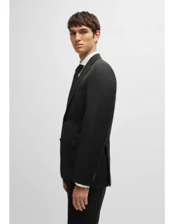 Slim-Fit Jacket in Virgin-Wool Serge